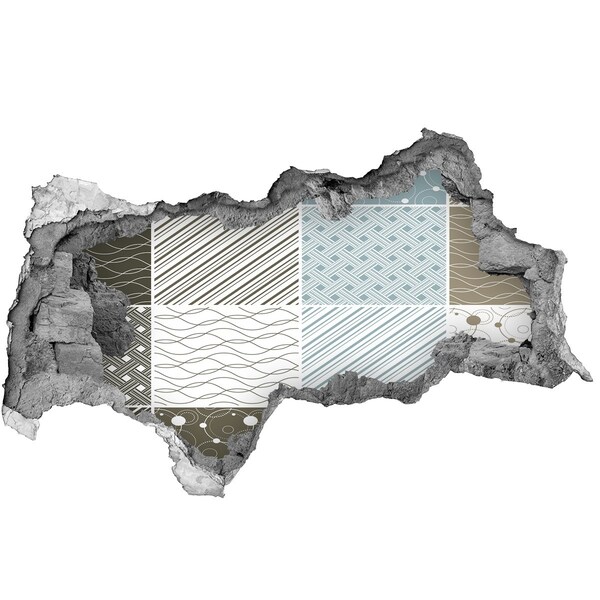 3d lyuk fal dekoráció Minták a falon