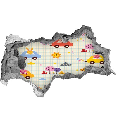 3d lyuk fal dekoráció Egy örömmel teli gyermekvilág