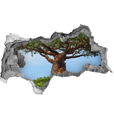 3d lyuk fal dekoráció Baobab egy lyukban a falban
