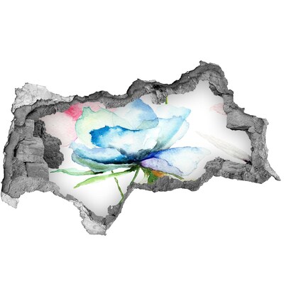 3d lyuk fal dekoráció Virágos álom betonban