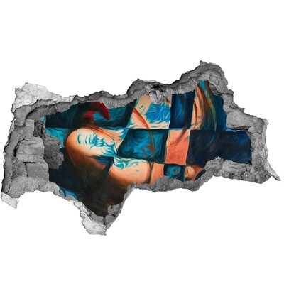 3d lyuk fal dekoráció Egy színbe merült test
