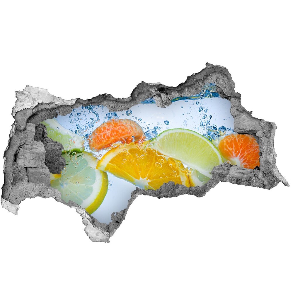 3d lyuk fal dekoráció Citrus víz alatt