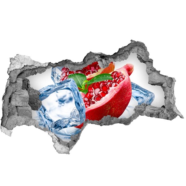 3d lyuk fal dekoráció Lédús gránátalma gyümölcs lyuk