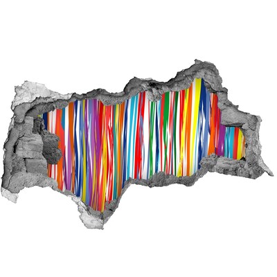 3d lyuk fal dekoráció A kreativitás színes robbanása