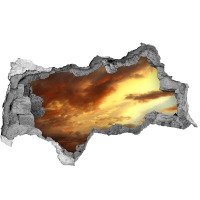 3d-s lyukat fali matrica Naplemente egy lyukon keresztül a falon