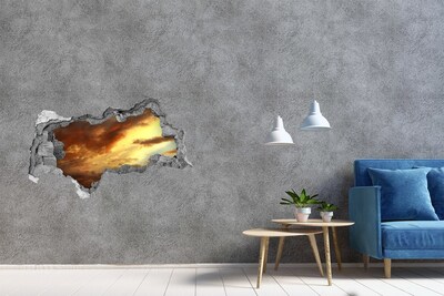 3d-s lyukat fali matrica Naplemente egy lyukon keresztül a falon