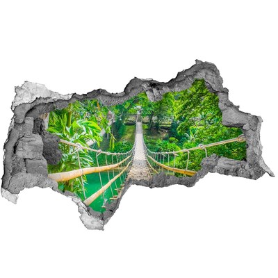 3d-s lyukat fali matrica Híd a dzsungelben