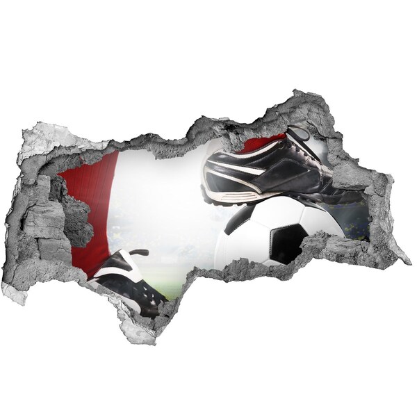 3d-s lyukat fali matrica Futballszenvedély a falakon túl