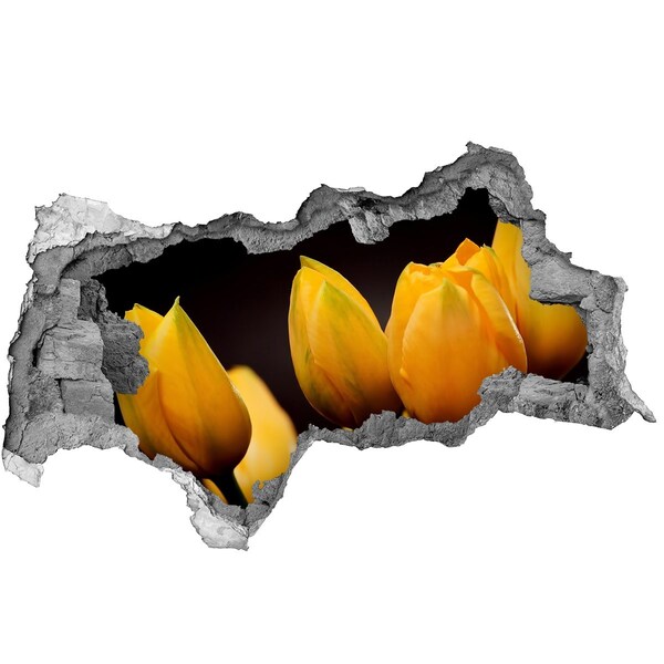 3d-s lyukat fali matrica Sárga tulipánok