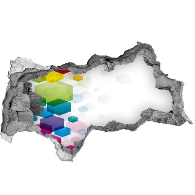 3d-s lyukat fali matrica Modern absztrakció betonban