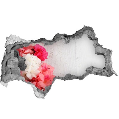 3d-s lyukat fali matrica Virágos oázis a fal mögött