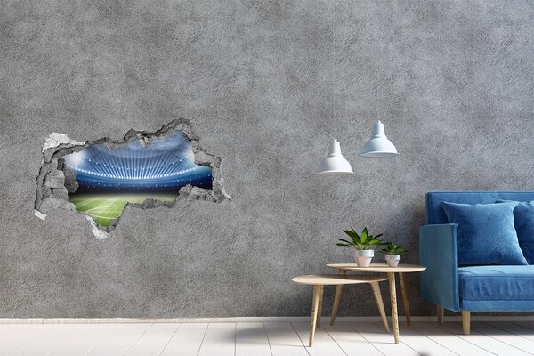 3d-s lyukat fali matrica A futballstadion akcióban