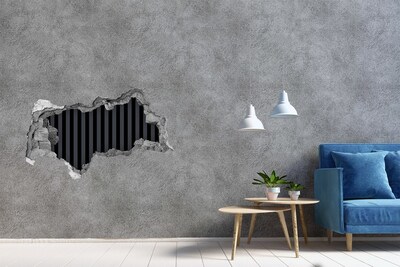 3d-s lyukat fali matrica Fekete és szürke csíkos