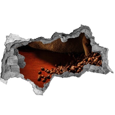 3d-s lyukat fali matrica Kávé egy romos falban