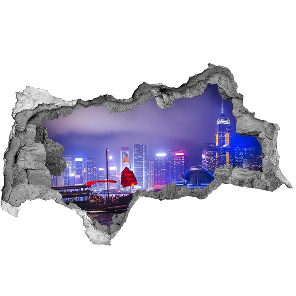 3d-s lyukat fali matrica Hong kong éjjel