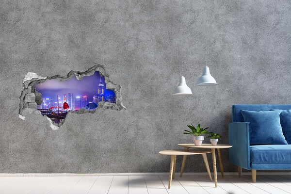 3d-s lyukat fali matrica Hong kong éjjel