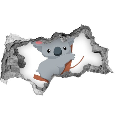 3d-s lyukat fali matrica Koala egy lyukban a falban