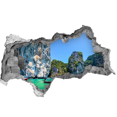 3d-s lyukat fali matrica Karib-öböl egy hajóval