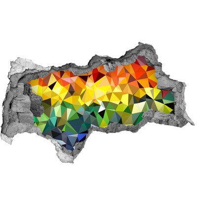 3d-s lyukat fali matrica Színes lyuk a falban