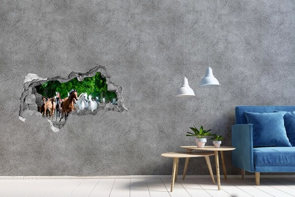 3d-s lyukat fali matrica Egy lócsordát szökésben