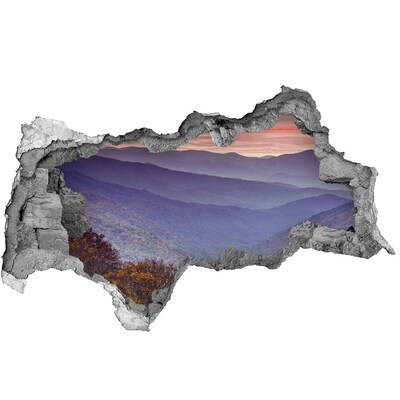 3d-s lyukat fali matrica Hegyi táj napkeltekor