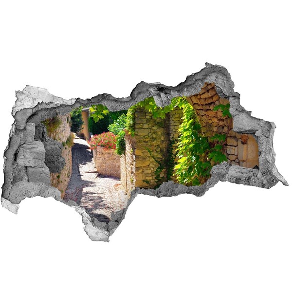 3d-s lyukat fali matrica Egy zöld utca a városban