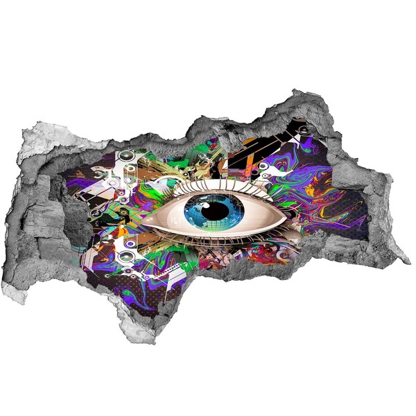 3d-s lyukat fali matrica Absztrakt szem