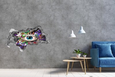 3d-s lyukat fali matrica Absztrakt szem