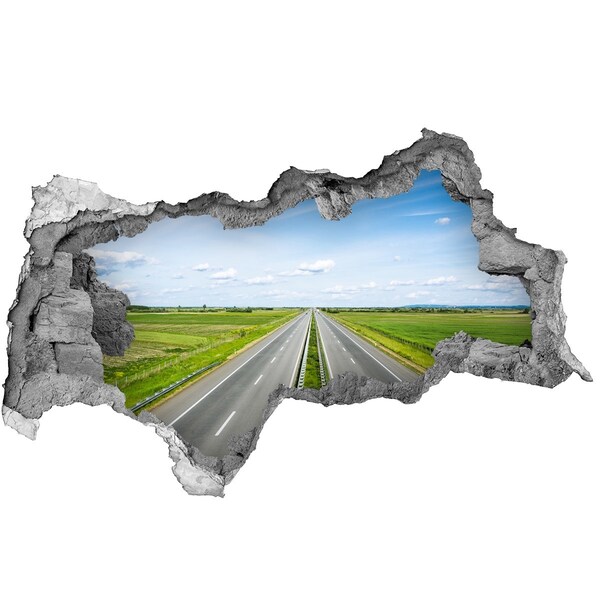 3d-s lyukat fali matrica Egy ösvény a zöld növények között