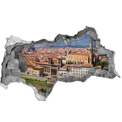 3d-s lyukat fali matrica Firenze látképe