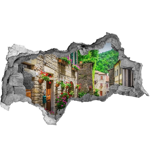 3d-s lyukat fali matrica Egy bájos utca a városban