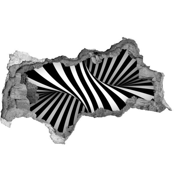 3d-s lyukat fali matrica Optikai illúzió a falban