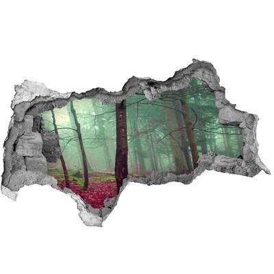 3d-s lyukat fali matrica Elvarázsolt erdő a ködben