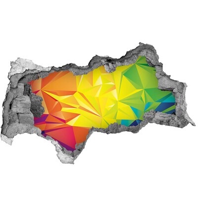 3d-s lyukat fali matrica Színes robbanás egy betonlyukban