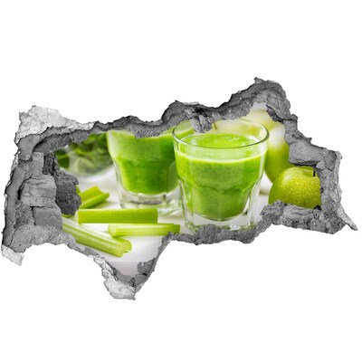 3d-s lyukat fali matrica Zöld egészségkoktél