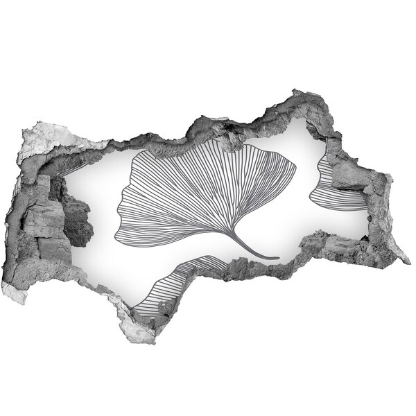 3d-s lyukat fali matrica Levelek a betonban