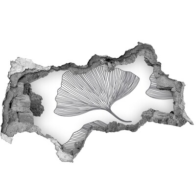 3d-s lyukat fali matrica Levelek a betonban