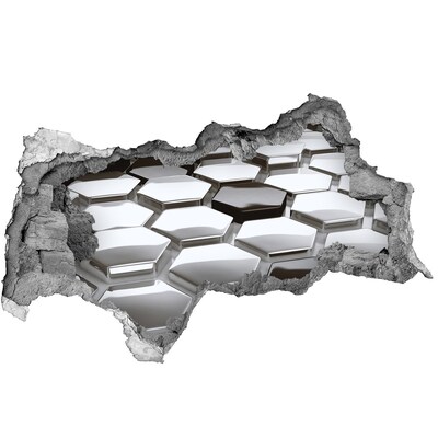 3d-s lyukat fali matrica Modern hatszögek betonban