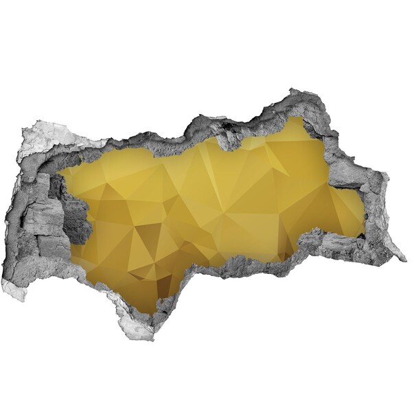 3d-s lyukat fali matrica Az arany repedés a falon