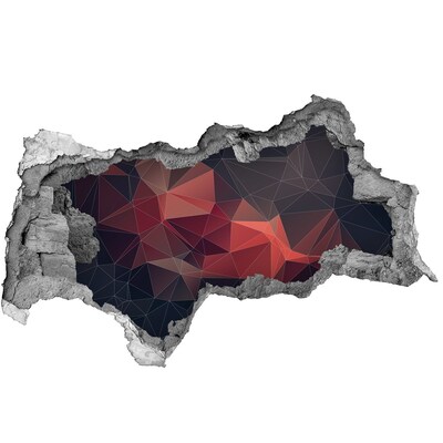 3d-s lyukat fali matrica Absztrakt lyuk a falban