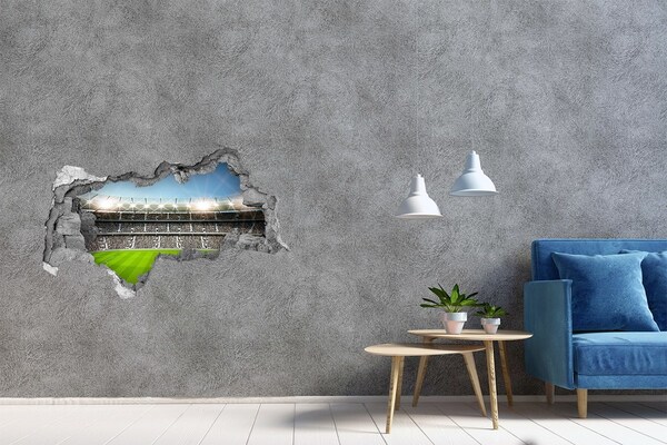 3d-s lyukat fali matrica A futballstadion akcióban