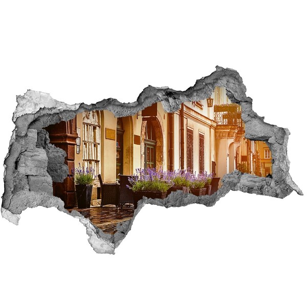 3d-s lyukat fali matrica Egy bájos sarok levendulával