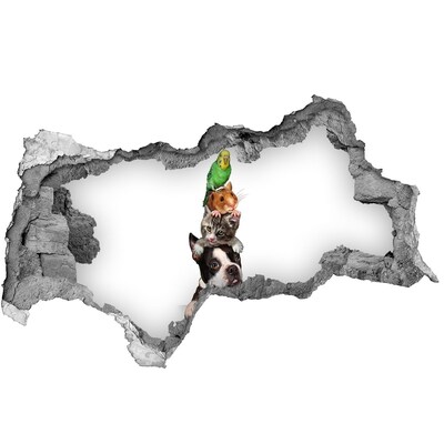 3d-s lyukat fali matrica Állatbarátság-torony