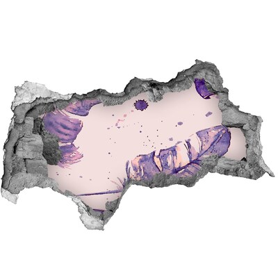 3d-s lyukat fali matrica Trópusi paradicsom a fal mögött