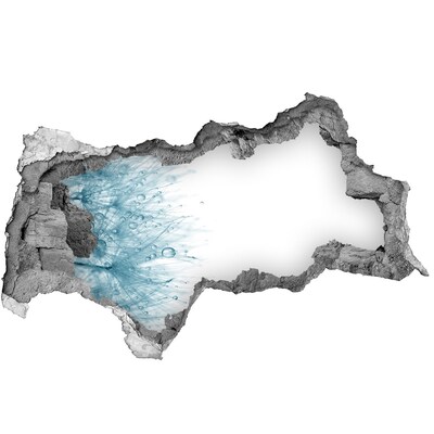 3d-s lyukat fali matrica Víz a falban lévő lyukban