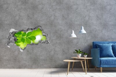 3d-s lyukat fali matrica Egy zöld oázis betonban