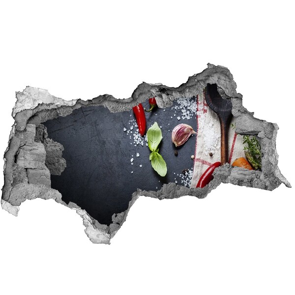 3d-s lyukat fali matrica Egy ízekkel teli konyha