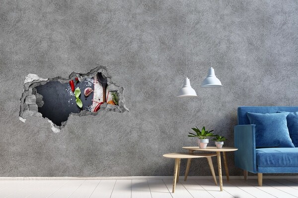 3d-s lyukat fali matrica Egy ízekkel teli konyha