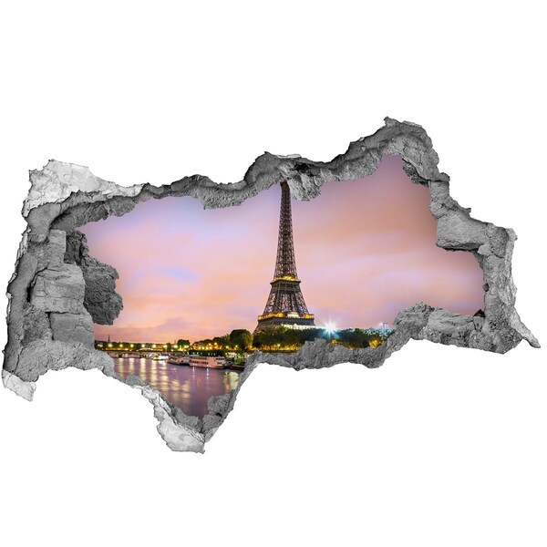 3d-s lyukat fali matrica Az Eiffel-torony alkonyatkor