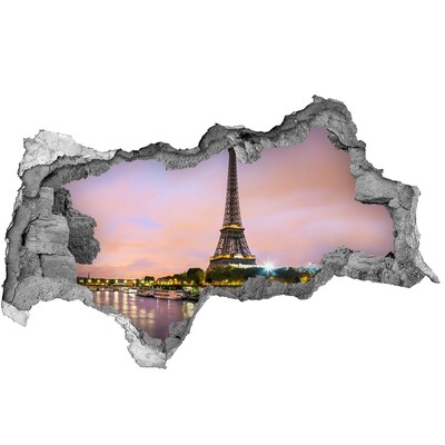 3d-s lyukat fali matrica Az Eiffel-torony alkonyatkor